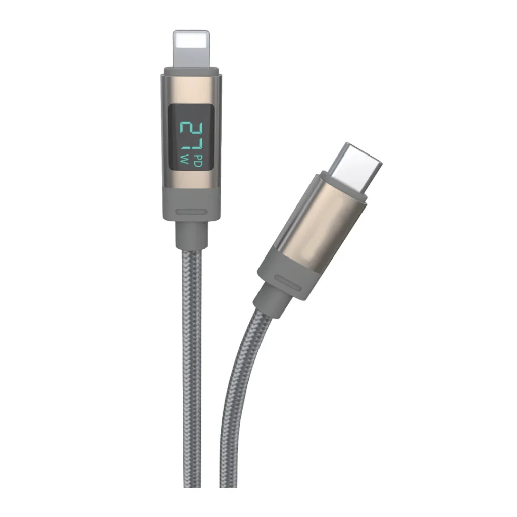 27W USB-C to Lightning Cable with LED Indicator
