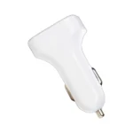 2.4A Dual USB Car Charger – White – UK