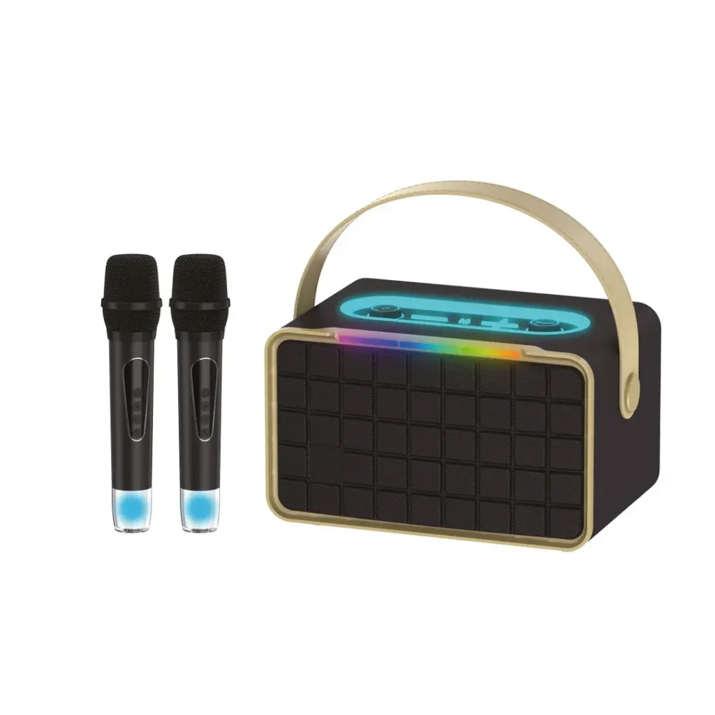 Bluetooth Speaker with Dual Microphones – Portable Karaoke Speaker