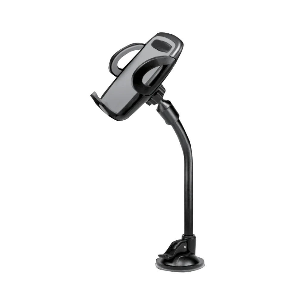 Car Phone Holder 360° Long Neck – Suction & Vent Mount