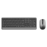 Ergonomic Wireless Keyboard & Mouse – Adjustable DPI & Long Battery