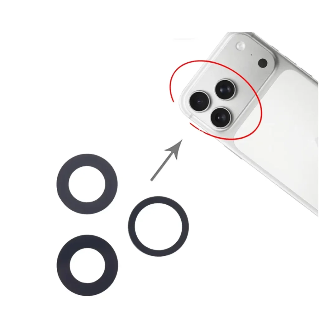For iPhone 17 Pro Max Replacement Rear Back Camera Lens with Adhesive | UK Seller