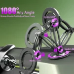 Magnetic Mobile Holder for Car – Dashboard Phone Mount with Metal Ring - Image 3