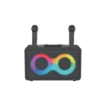 Portable Karaoke Speaker with 2 Wireless Mics – Bluetooth Party Speaker