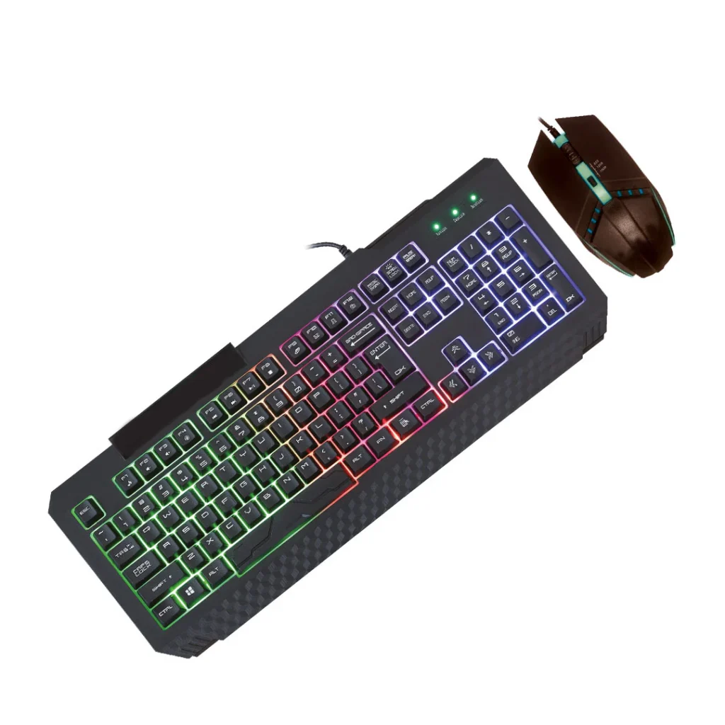 RGB Keyboard & High-DPI Mouse – Plug & Play Gaming Combo