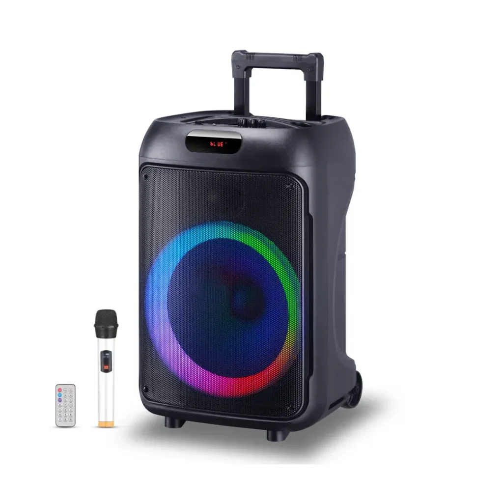 Wireless Bluetooth Trolley Speaker – Portable Party Speaker with Wheels