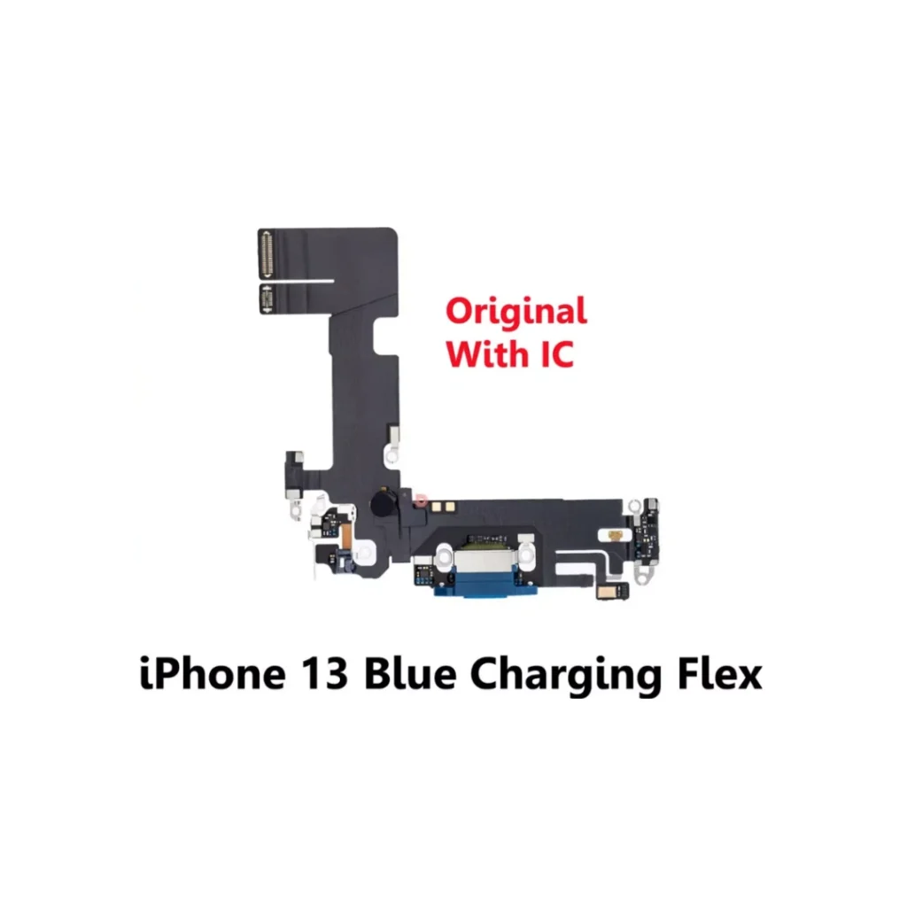 iPhone 13 Blue Charging Port Flex Cable with IC – Original UK Stock