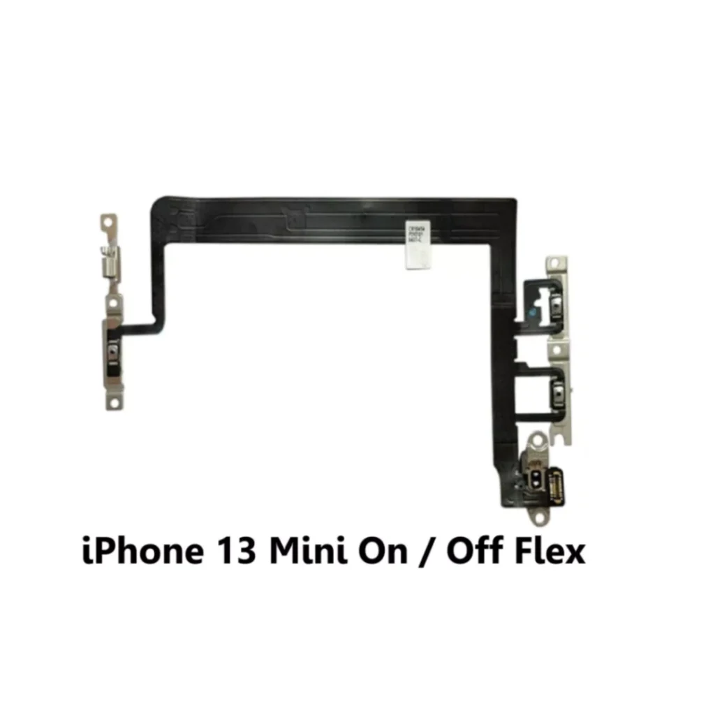 iPhone 13 Mini Power & Volume Button Flex Cable w/ Mute Switch Brackets