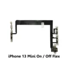 iPhone 13 Mini Power & Volume Button Flex Cable w/ Mute Switch Brackets