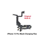 iPhone 13 Pro Charging Port Flex Cable (Black) with IC – Original Quality UK Stock