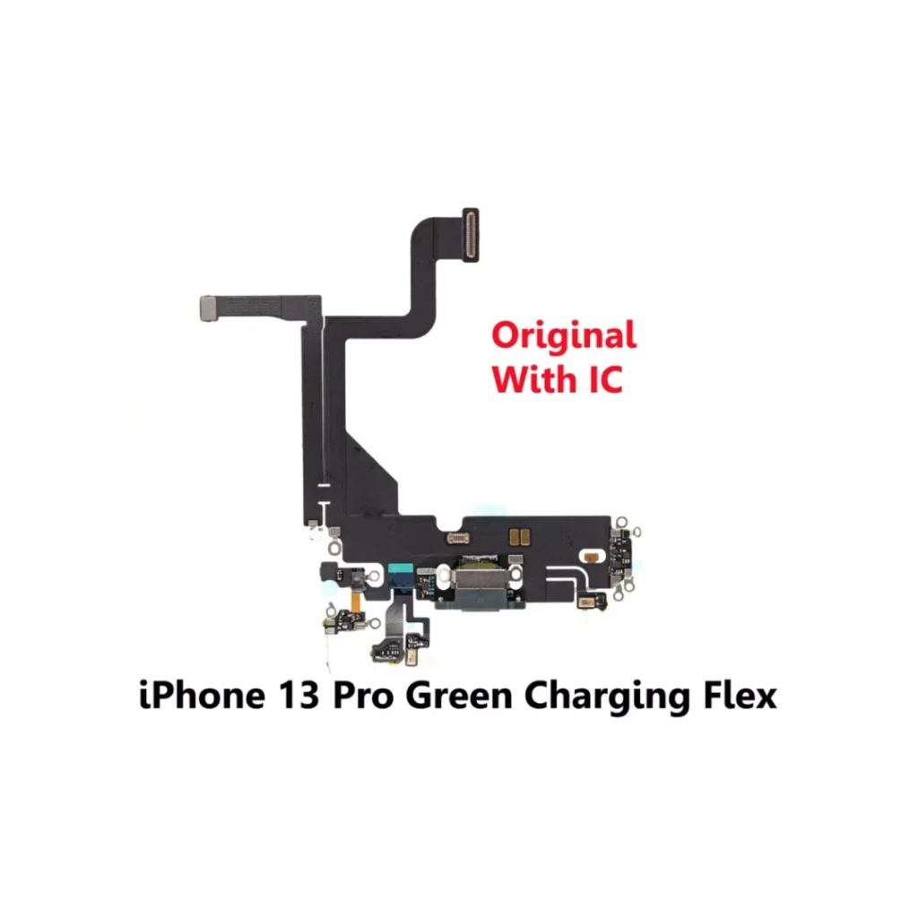 iPhone 13 Pro Green Charging Port Flex Cable w/ IC – UK Stock