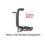 iPhone 13 Pro Max Black Charging Port Flex Cable with IC – UK Stock