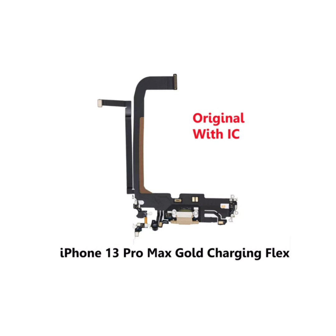 iPhone 13 Pro Max Gold Charging Port Flex Cable with IC – UK Stock iPhone 13 Pro Max Gold Charging Port Flex Cable with IC – UK Stock