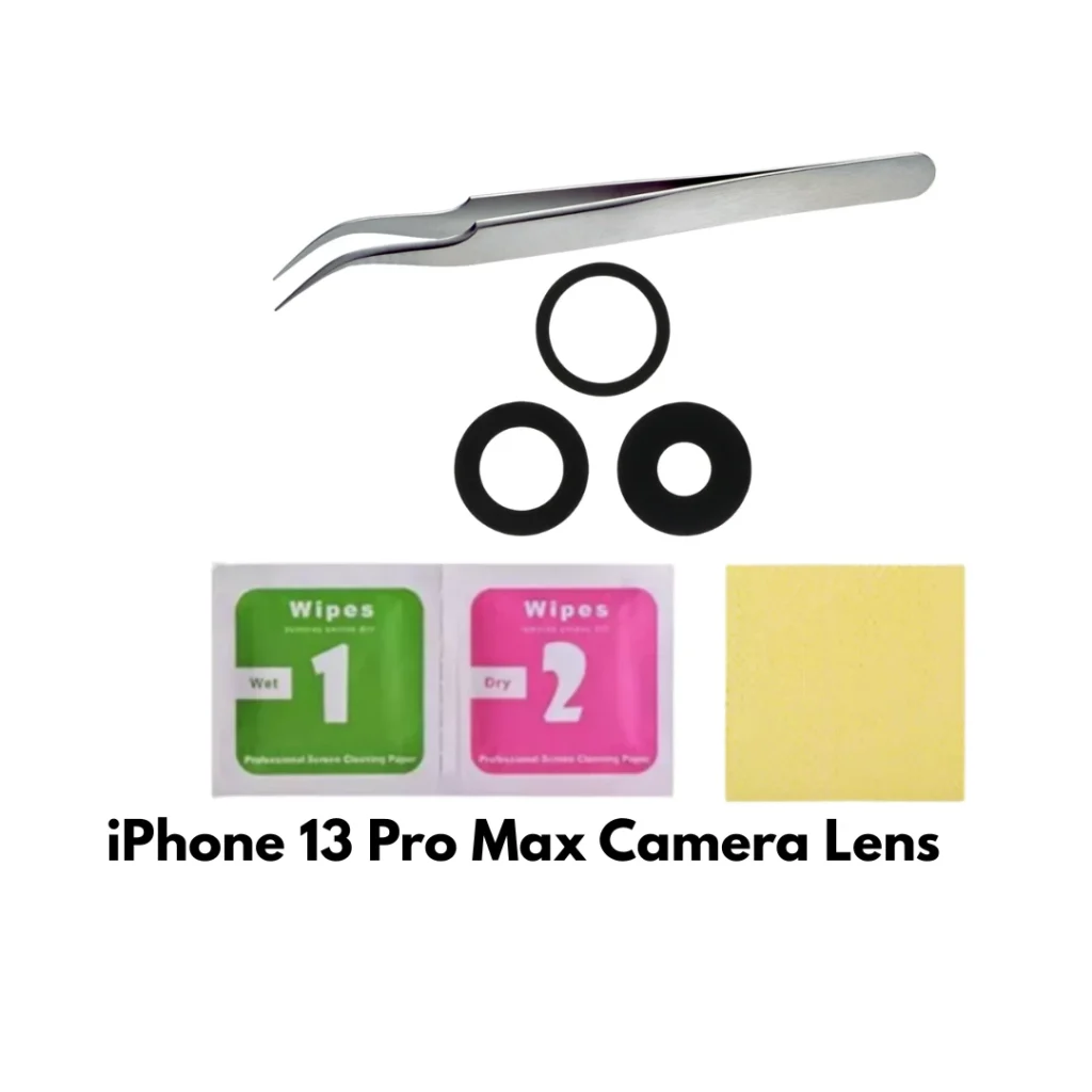 iPhone 13 Pro Max Replacement Camera Lens with Tweezer + Cleaning Kit – UK Stock