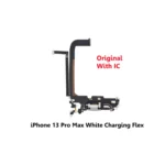iPhone 13 Pro Max White Charging Port Flex Cable with IC – UK Stock