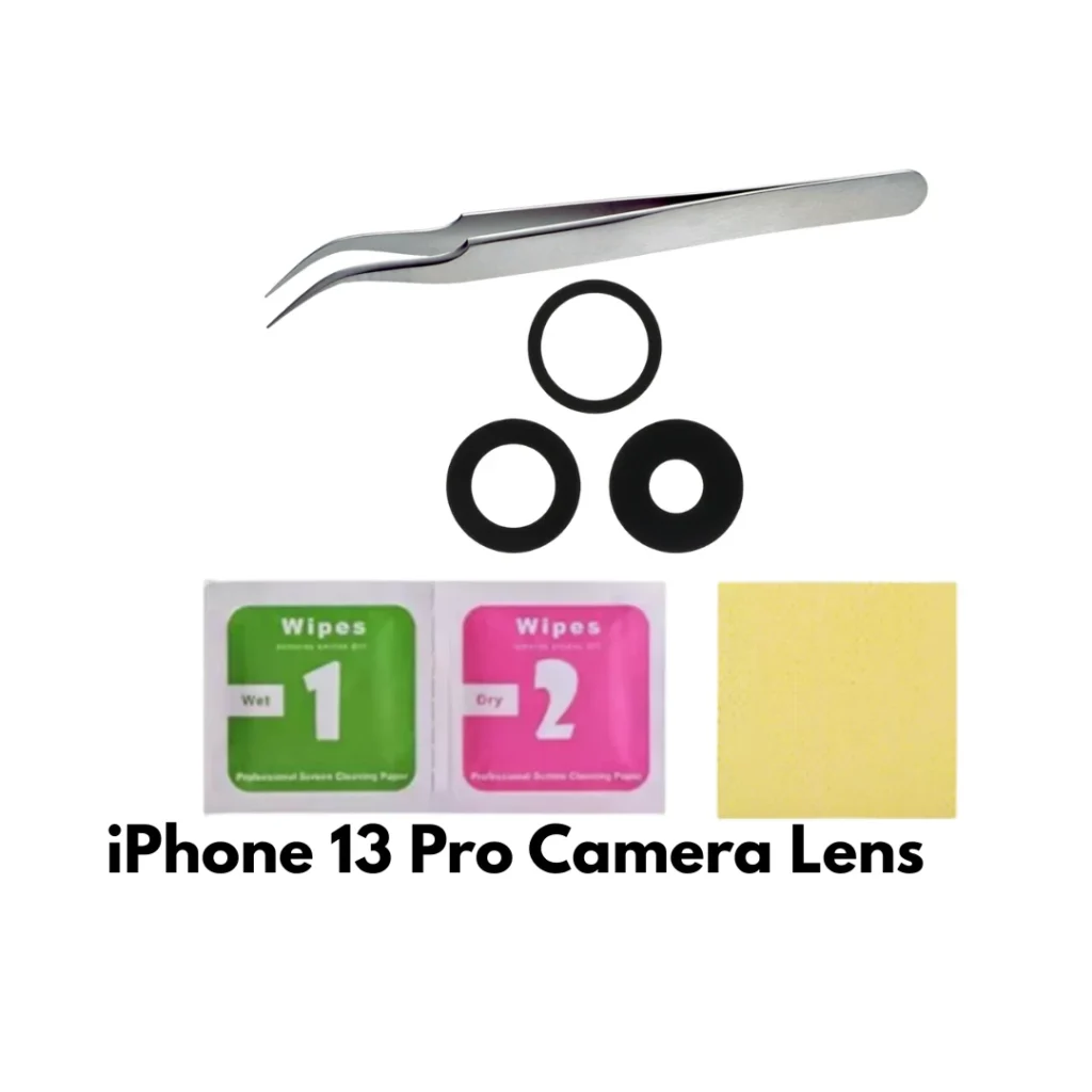 iPhone 13 Pro Rear Camera Lens Replacement Kit with Tweezers & Cleaning Tools – UK
