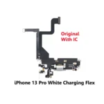 iPhone 13 Pro White Charging Port Flex Cable w/ IC – UK Stock