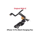 iPhone 14 Pro Black Charging Port Flex Microphone Cable with IC – UK Stock