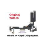 iPhone 14 Purple Charging Port Flex Microphone with IC – UK Stock