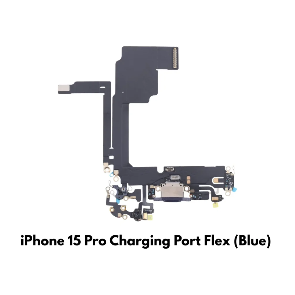 iPhone 15 Pro Charging Port Flex Cable Replacement (Blue) – UK Seller