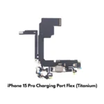 iPhone 15 Pro Charging Port & Microphone Flex Cable (Natural Titanium) – UK Stock