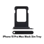 iPhone 15 Pro Max SIM Tray Replacement (Black) – UK Stock