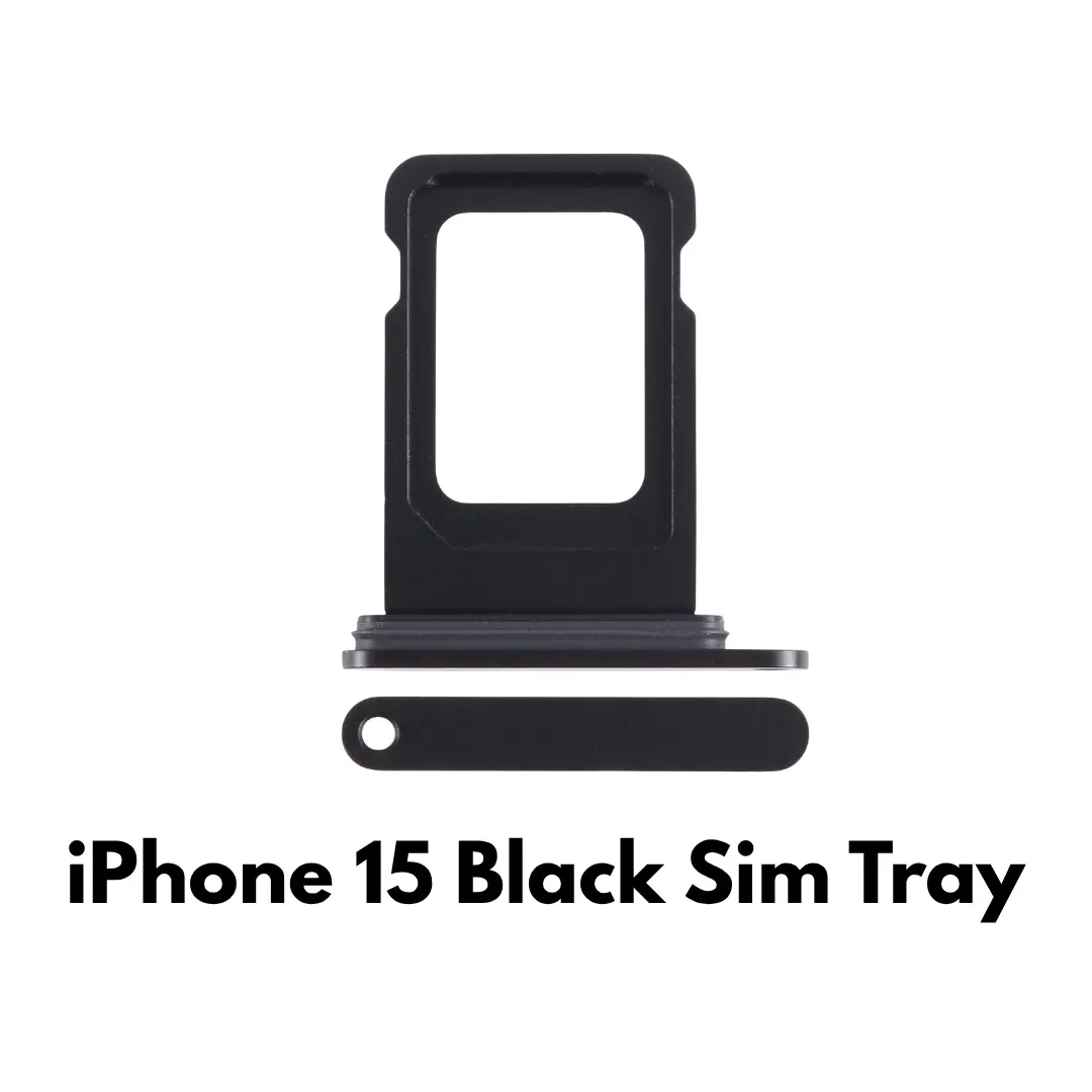 iPhone 15 SIM Tray Replacement (Black) – UK Seller iPhone 15 SIM Tray Replacement (Black) – UK Seller