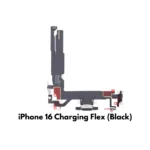 iPhone 16 Charging Port Connector Flex Cable Replacement (Black) – UK Stock
