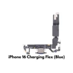 iPhone 16 Charging Port Connector Flex Cable Replacement (Blue) – UK Stock