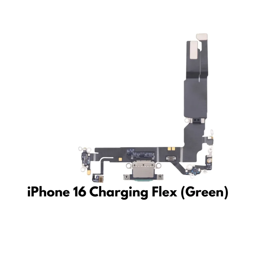 iPhone 16 Charging Port Connector Flex Cable Replacement (Green) – UK Stock