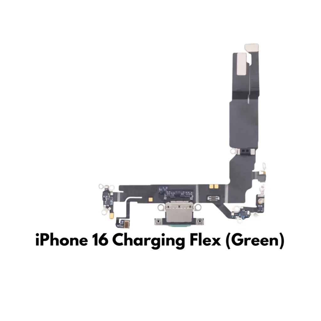 iPhone 16 Charging Port Flex Cable Replacement (Green) – UK Stock