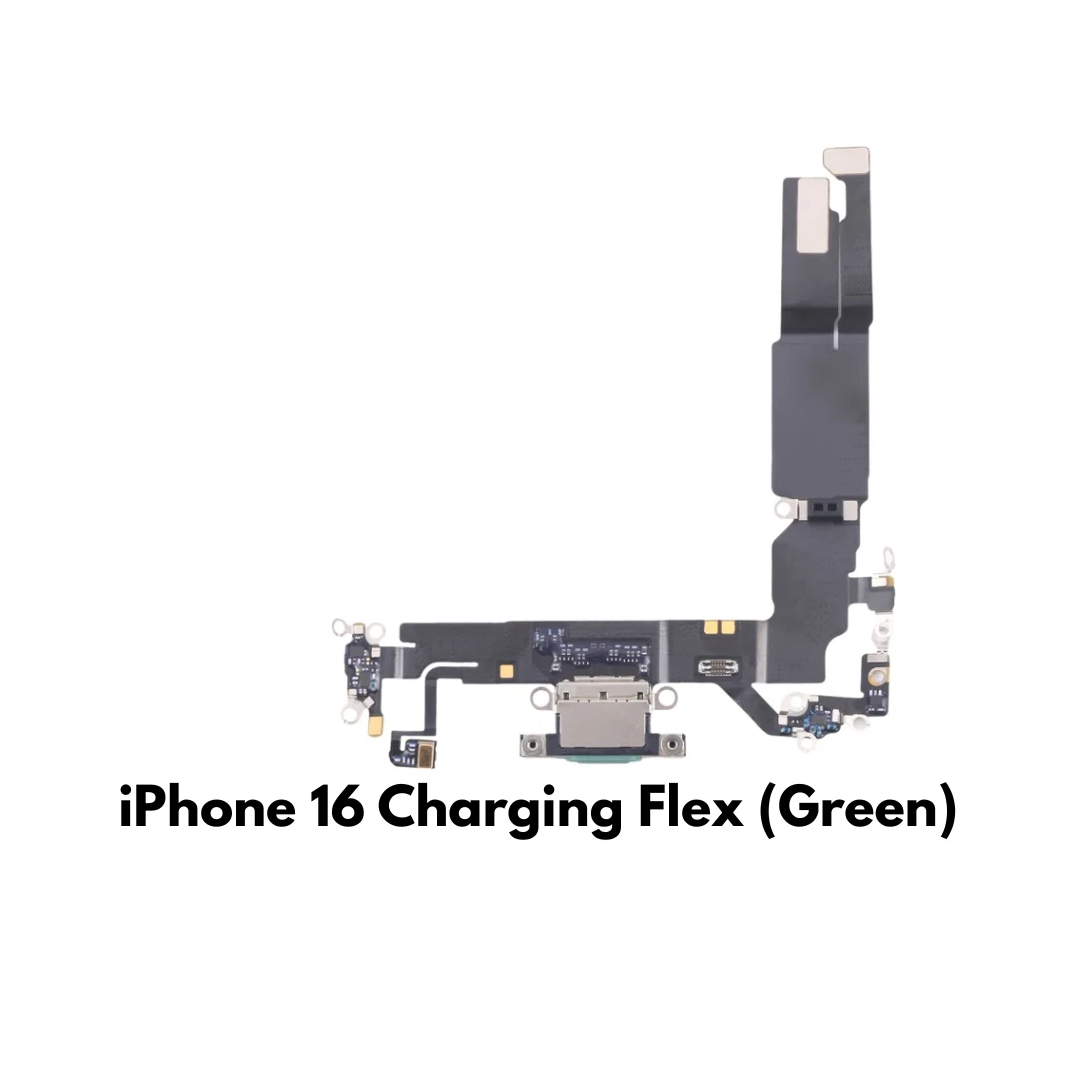 iPhone 16 Charging Port Flex Cable Replacement (Green) – UK Stock iPhone 16 Charging Port Flex Cable Replacement (Green) – UK Stock