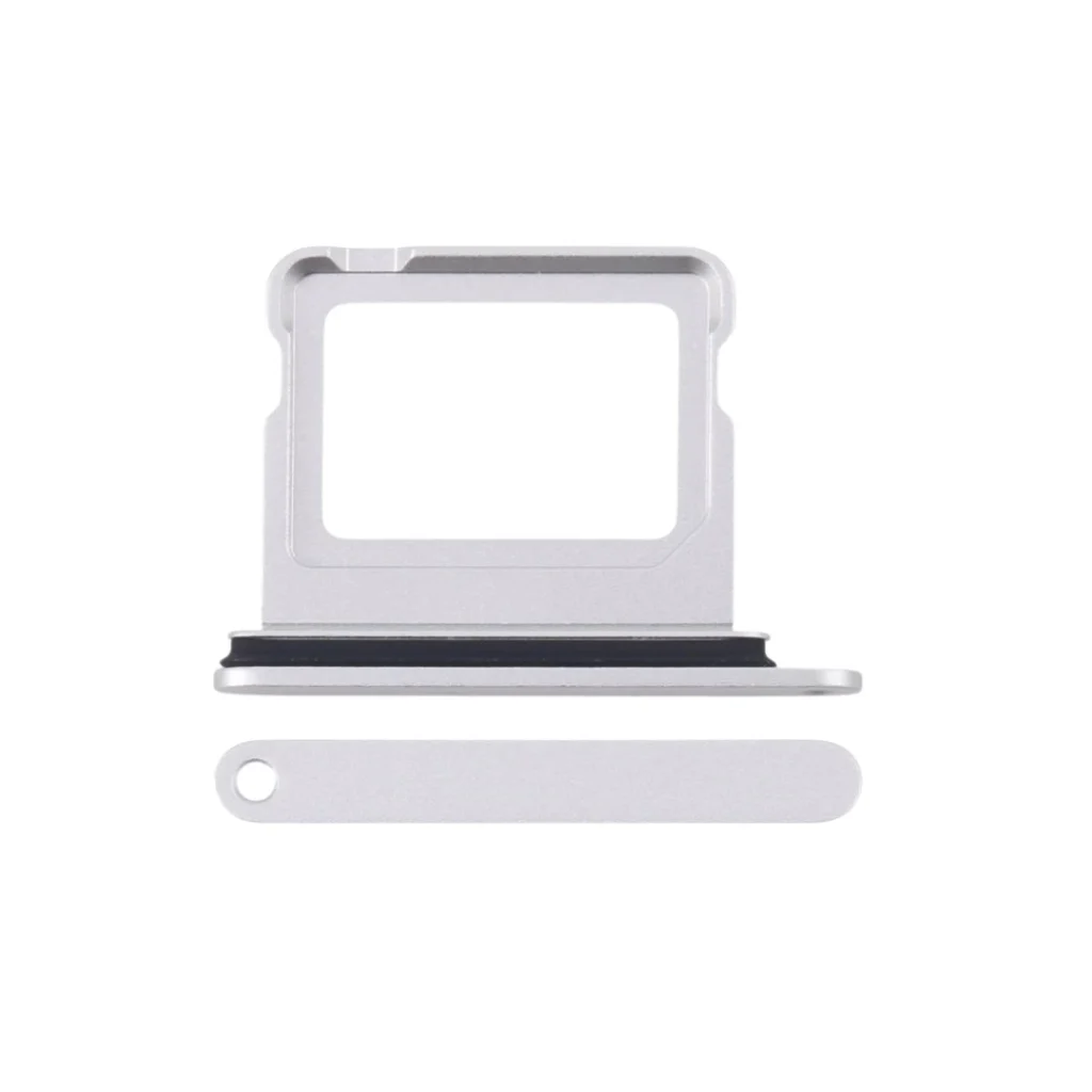 iPhone 16 Plus Replacement SIM Tray Holder Slot (Silver) – UK Stock