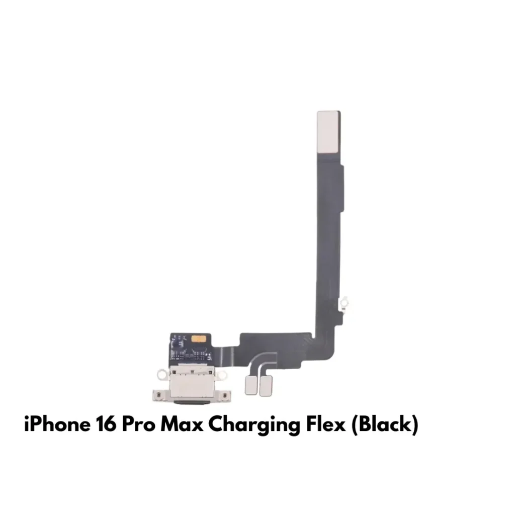 iPhone 16 Pro Max Charging Port Dock Connector Flex Replacement (Black) – UK