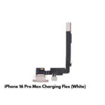 iPhone 16 Pro Max Charging Port Flex Replacement (White) – UK