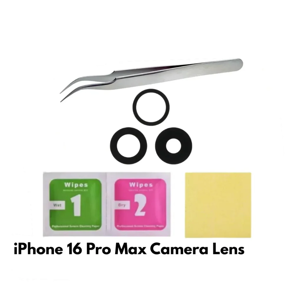 iPhone 16 Pro Max Replacement Camera Lens with Tweezer + Cleaning Kit – UK