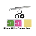 iPhone 16 Pro Rear Camera Lens Replacement with Tweezer & Cleaning Kit – UK Seller