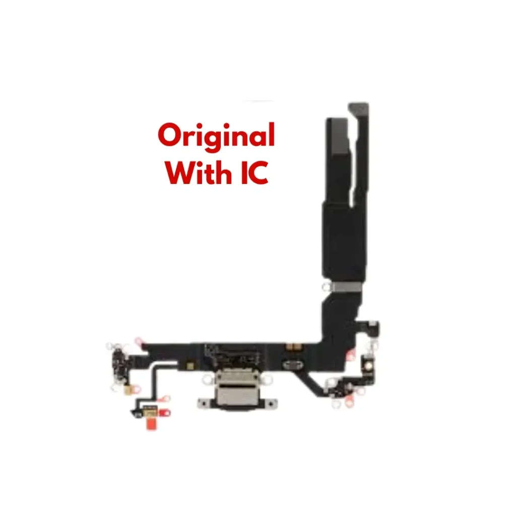 iPhone 17 Black Charging Port Connector Flex Cable Original with IC | UK Stock