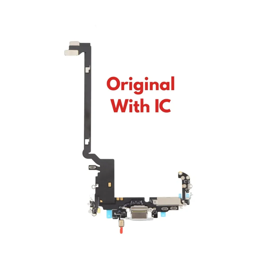 iPhone 17 Pro Max White Charging Port Flex Cable Original with IC | UK Stock