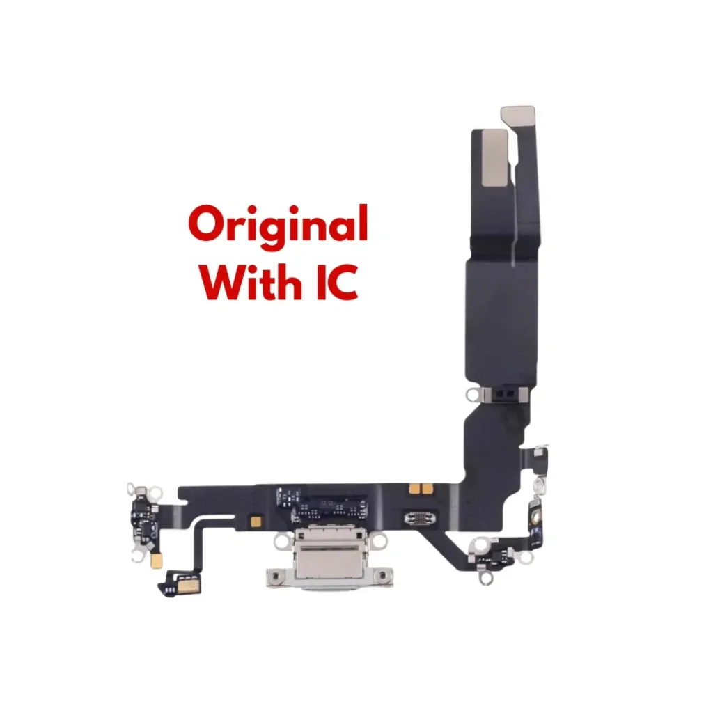 iPhone 17 White Charging Port Connector Flex Cable Original with IC | UK Stock