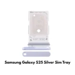 Samsung Galaxy S25 SIM Tray Holder Slot – Silver | UK Stock