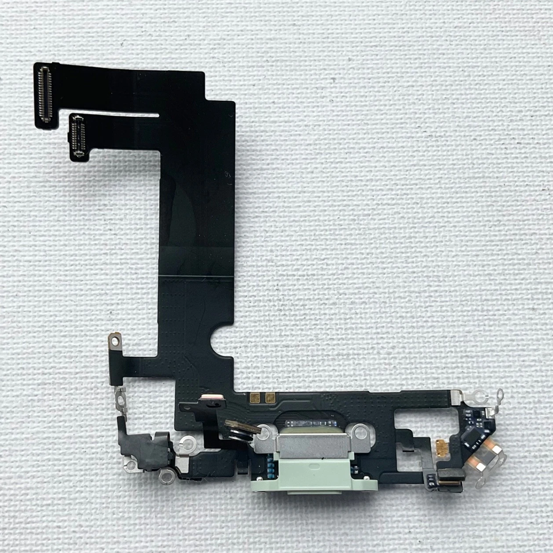 Genuine Apple iPhone 12 Mini Charging Port Flex Cable Connector Green Replacement Genuine Apple iPhone 12 Mini Charging Port Flex Cable Connector Green Replacement