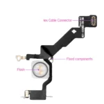 Genuine Apple iPhone 13 Pro Max Power Button Flex Cable with Camera Flash, Flashlight & Microphone Replacement