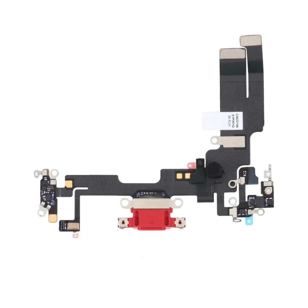 Genuine Apple iPhone 14 Charging Port Flex Cable Connector Red Replacement UK