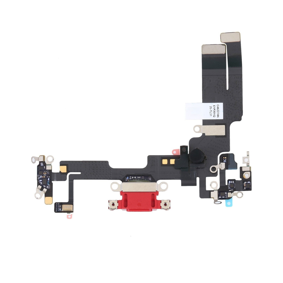 Genuine Apple iPhone 14 Charging Port Flex Cable Connector Red Replacement UK Genuine Apple iPhone 14 Charging Port Flex Cable Connector Red Replacement UK