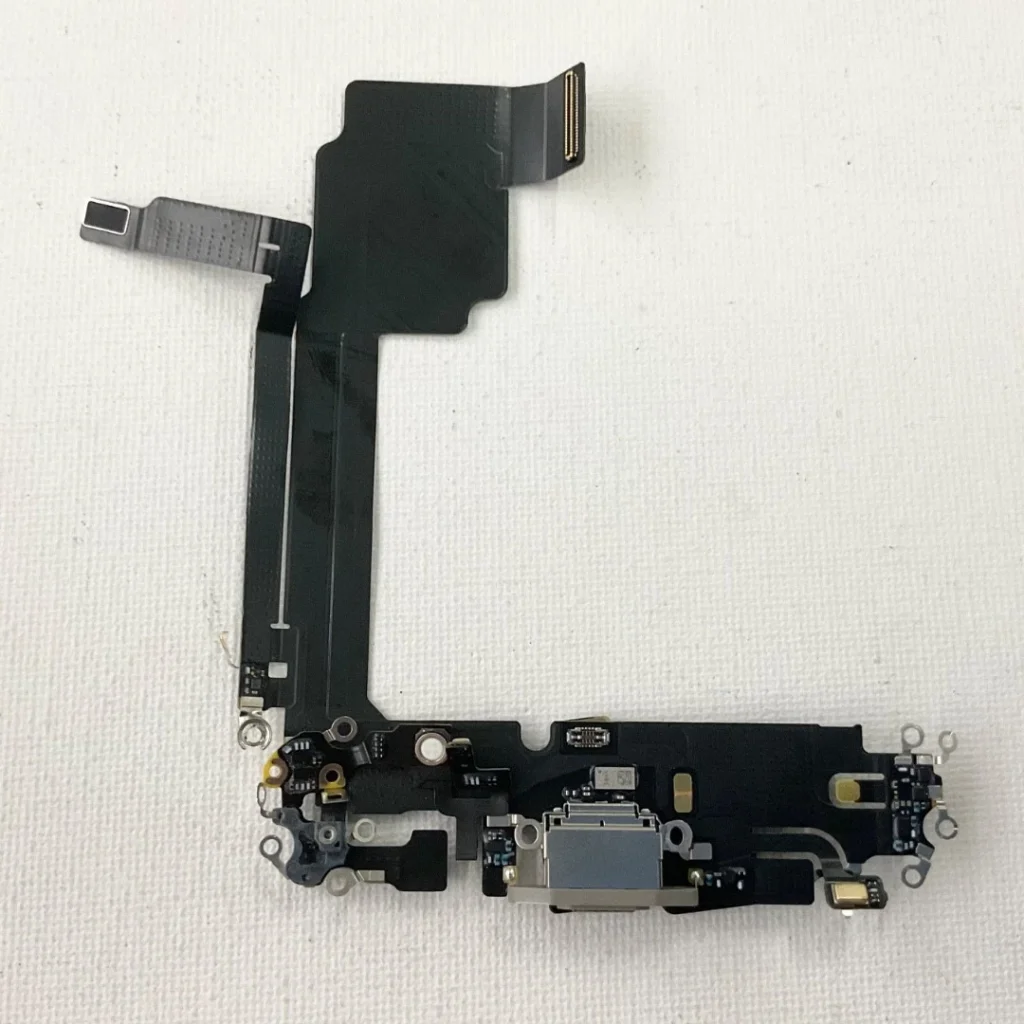 Genuine Apple iPhone 15 Pro Max Charging Port Flex Cable Connector (Grey) Replacement